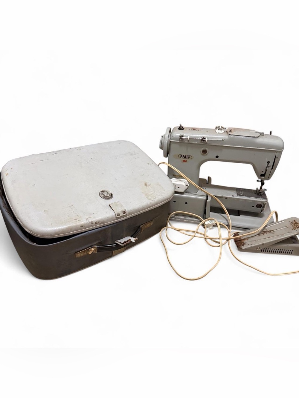 Vintage PFAFF 360 Sewing Machine Heavy Duty Semi Industrial Untested For Parts